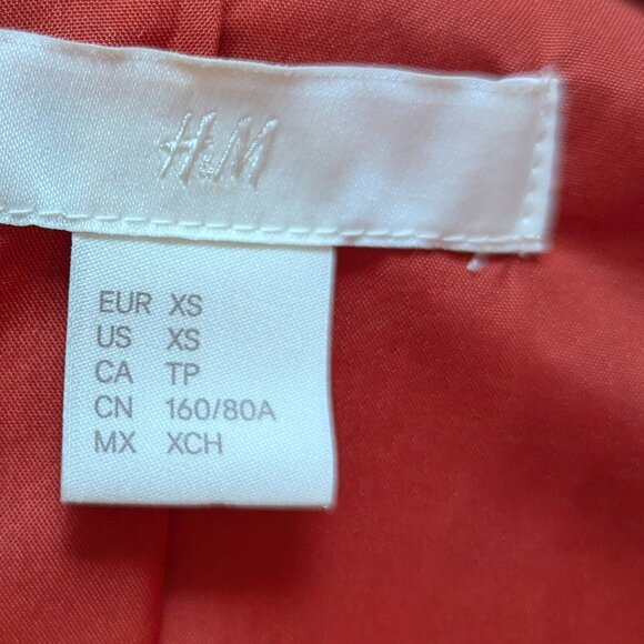 H&M Vibrant Sunset Orange Trench Coat - Picture 4 of 8